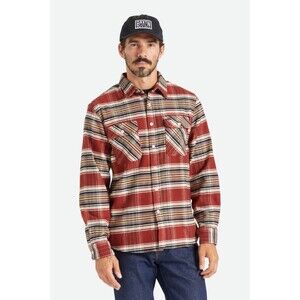 BRIXTON Bowery Flannel Shirt Size Medium